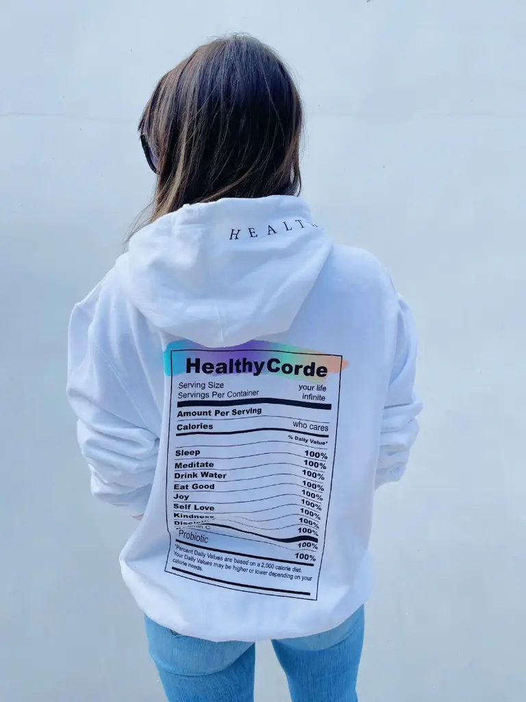 Sudadera Nutrition Facts - Blanco 